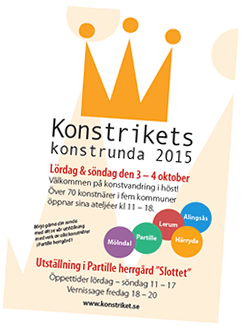 Affisch för Konstrikets konstrunda 2015
