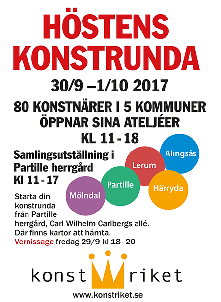 Affisch för Konstrikets konstrunda 2017